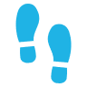 icon of footprints