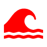 icon of wave - waterfront