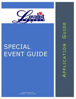 Cover of Special Events Guide